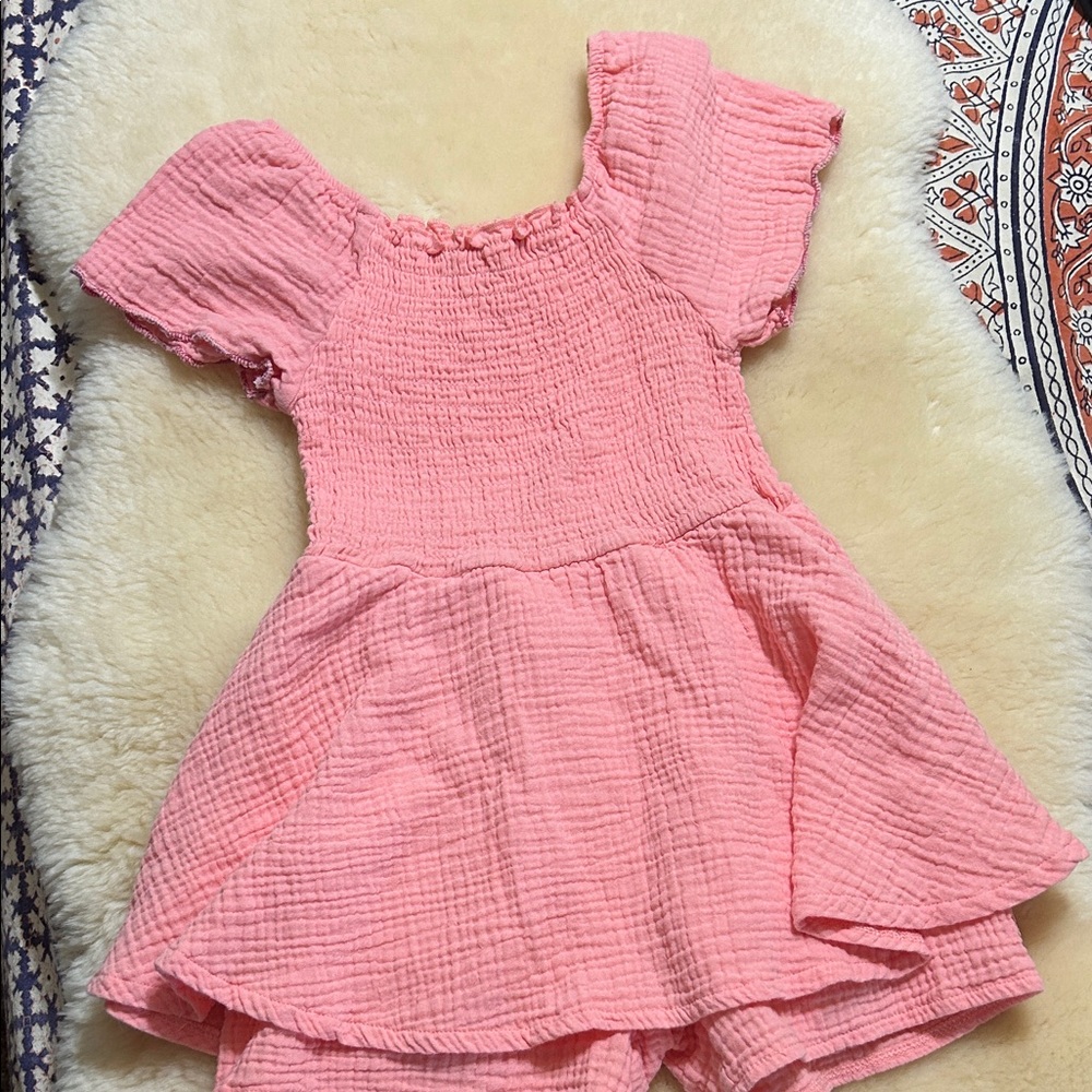 btween Coral Textured Top